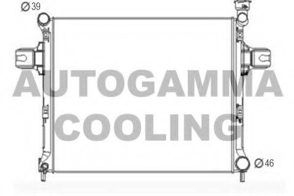 AUTOGAMMA 107462 Радіатор, охолодження двигуна