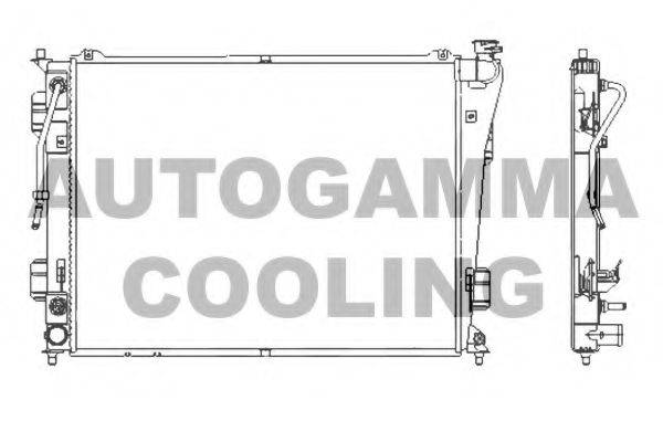 AUTOGAMMA 107390 Радіатор, охолодження двигуна