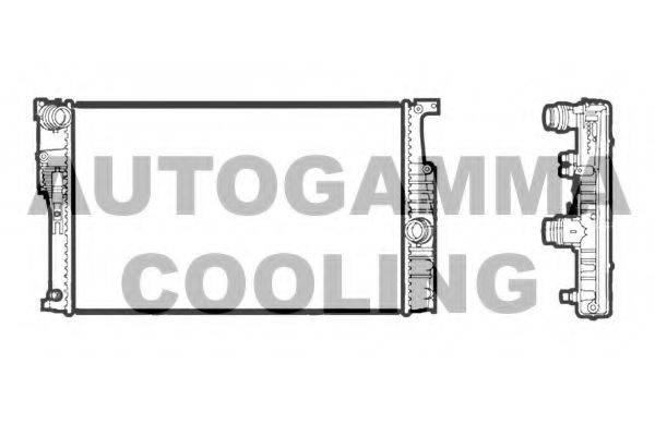 AUTOGAMMA 107407 Радіатор, охолодження двигуна