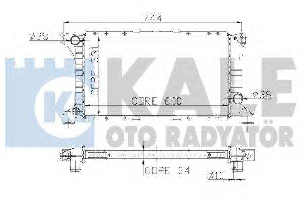 KALE OTO RADYATOR 221200 Радіатор, охолодження двигуна