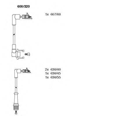 RENAULT 7700687955 Комплект дротів запалювання