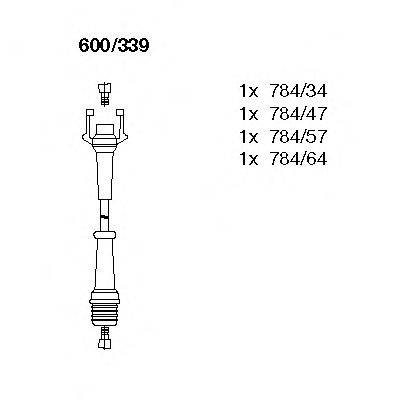 BREMI 600339 Комплект дротів запалювання