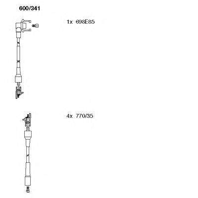 BREMI 600341 Комплект дротів запалювання