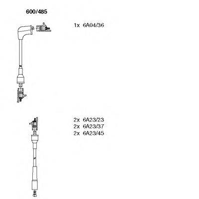 TOYOTA 90919-21367 Комплект дротів запалювання