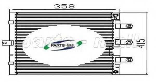 PARTS-MALL PXNCA114 Конденсатор, кондиціонер