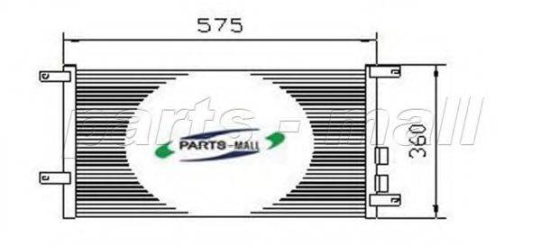 PARTS-MALL PXNCX002X Конденсатор, кондиціонер