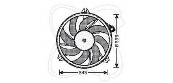CITROEN 1253C5 Вентилятор, охолодження двигуна