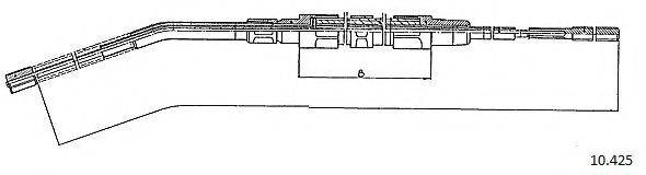 CABOR 10425 Трос, стоянкова гальмівна система