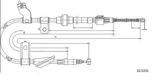 MG SPB101290 Трос, стоянкова гальмівна система