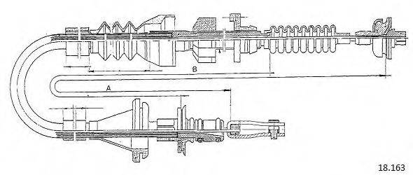 CABOR 18163 Трос, управління зчепленням