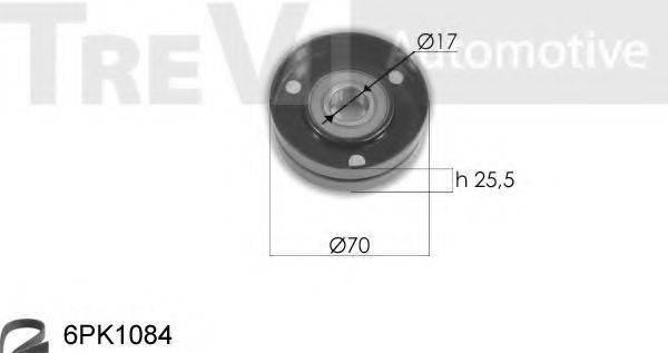TREVI AUTOMOTIVE KA1081F Комплект роликів, полікліновий ремінь