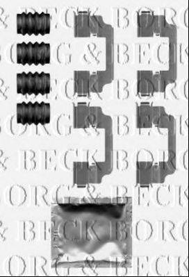 BORG & BECK BBK1508 Комплектуючі, колодки дискового гальма