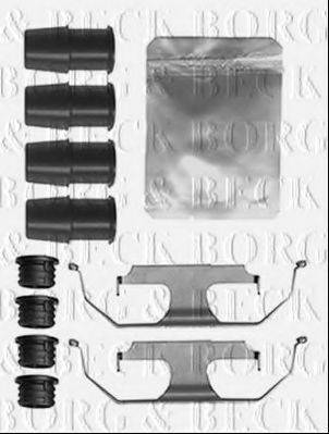 BORG & BECK BBK1593 Комплектуючі, колодки дискового гальма