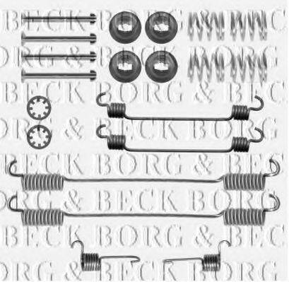 BORG & BECK BBK6172 Комплектуючі, колодки дискового гальма
