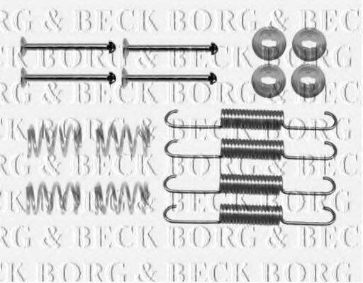 BORG & BECK BBK6208 Комплектуючі, колодки дискового гальма