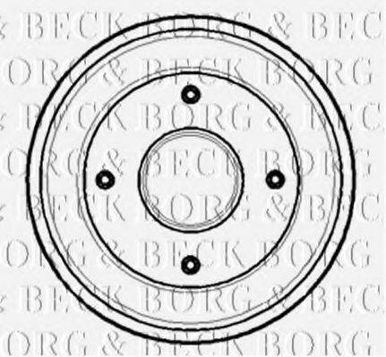 BORG & BECK BBR7105 Гальмівний барабан