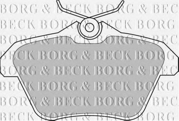 BORG & BECK BBP1699 Комплект гальмівних колодок, дискове гальмо