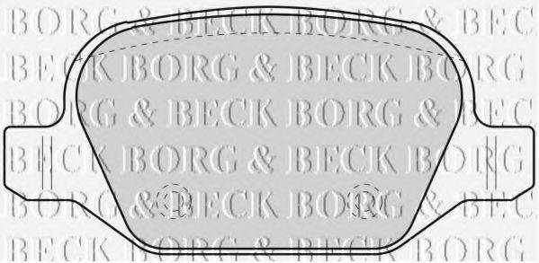 BORG & BECK BBP1776 Комплект гальмівних колодок, дискове гальмо
