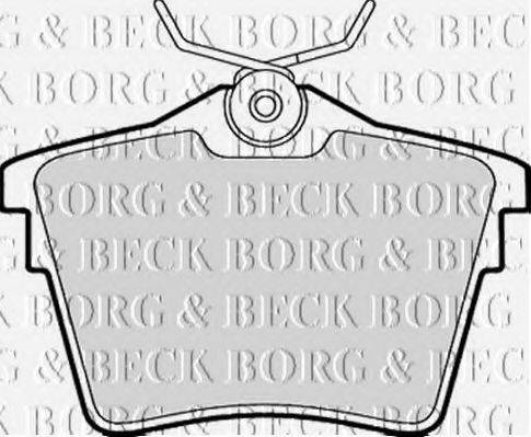 BORG & BECK BBP1899 Комплект гальмівних колодок, дискове гальмо