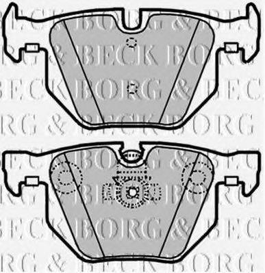 BORG & BECK BBP1937 Комплект гальмівних колодок, дискове гальмо
