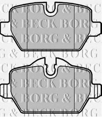 BORG & BECK BBP1960 Комплект гальмівних колодок, дискове гальмо