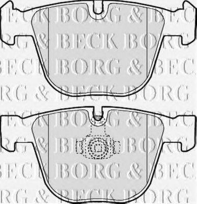 BORG & BECK BBP1977 Комплект гальмівних колодок, дискове гальмо