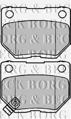 BORG & BECK BBP1984 Комплект гальмівних колодок, дискове гальмо