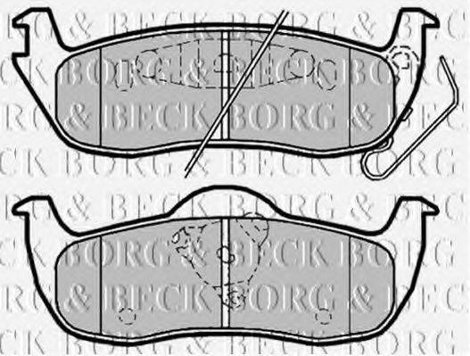 BORG & BECK BBP2039 Комплект гальмівних колодок, дискове гальмо