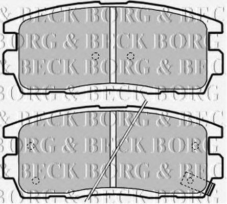 BORG & BECK BBP2041 Комплект гальмівних колодок, дискове гальмо
