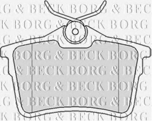 BORG & BECK BBP2063 Комплект гальмівних колодок, дискове гальмо