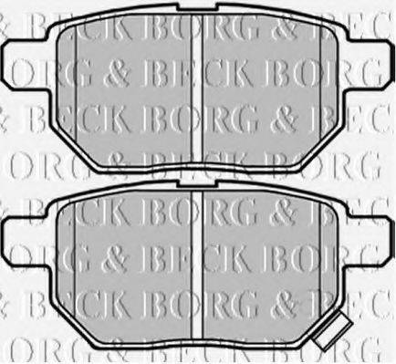 BORG & BECK BBP2070 Комплект гальмівних колодок, дискове гальмо