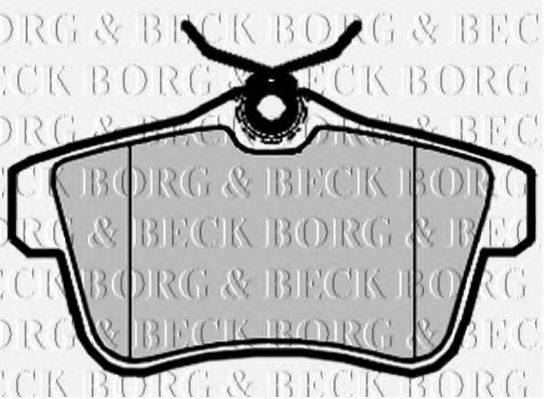 BORG & BECK BBP2095 Комплект гальмівних колодок, дискове гальмо