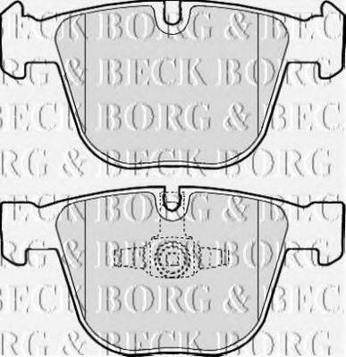 BORG & BECK BBP2116 Комплект гальмівних колодок, дискове гальмо