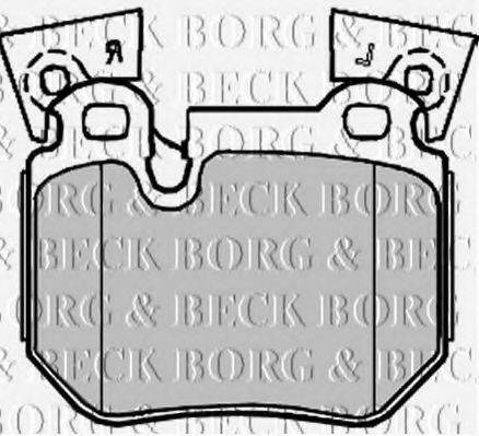 BORG & BECK BBP2219 Комплект гальмівних колодок, дискове гальмо