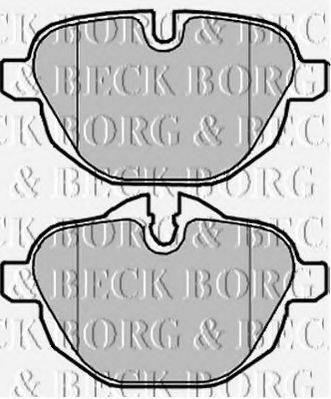 BORG & BECK BBP2225 Комплект гальмівних колодок, дискове гальмо