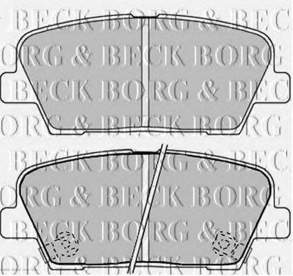 BORG & BECK BBP2238 Комплект гальмівних колодок, дискове гальмо
