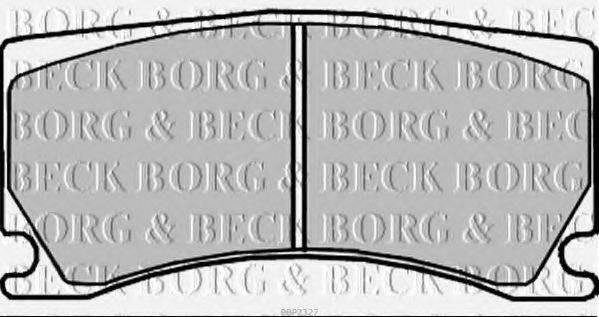BORG & BECK BBP2327 Комплект гальмівних колодок, дискове гальмо