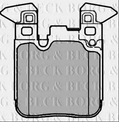 BORG & BECK BBP2376 Комплект гальмівних колодок, дискове гальмо