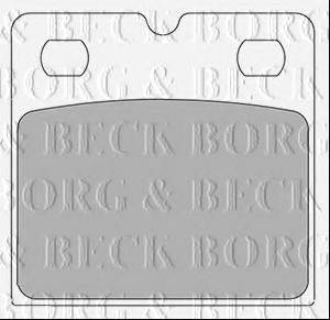 BORG & BECK BBP2430 Комплект гальмівних колодок, дискове гальмо