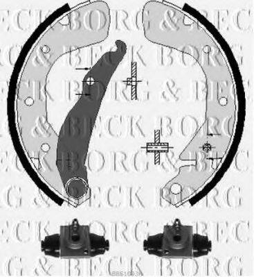 BORG & BECK BBS1093K Комплект гальмівних колодок