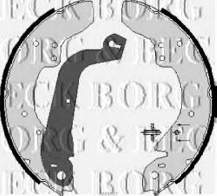 BORG & BECK BBS6037 Комплект гальмівних колодок