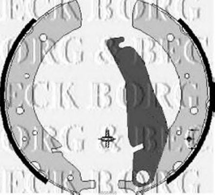 BORG & BECK BBS6068 Комплект гальмівних колодок