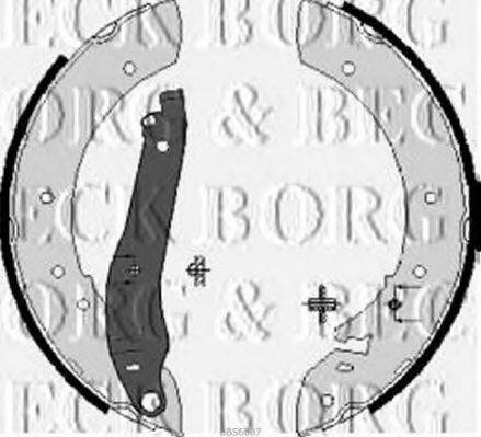 BORG & BECK BBS6087 Комплект гальмівних колодок