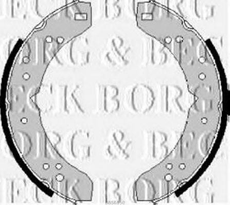 BORG & BECK BBS6150 Комплект гальмівних колодок