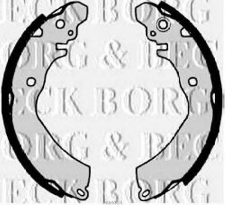 BORG & BECK BBS6254 Комплект гальмівних колодок