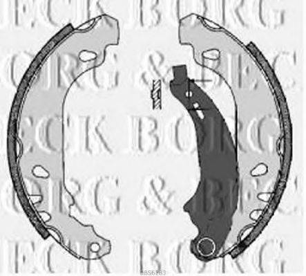 BORG & BECK BBS6283 Комплект гальмівних колодок