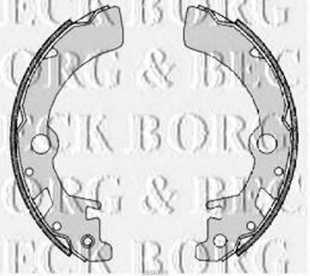 BORG & BECK BBS6289 Комплект гальмівних колодок