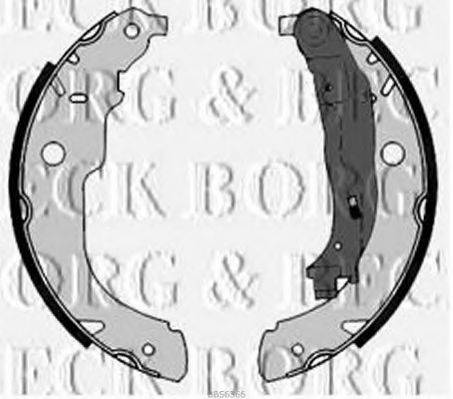 BORG & BECK BBS6366 Комплект гальмівних колодок