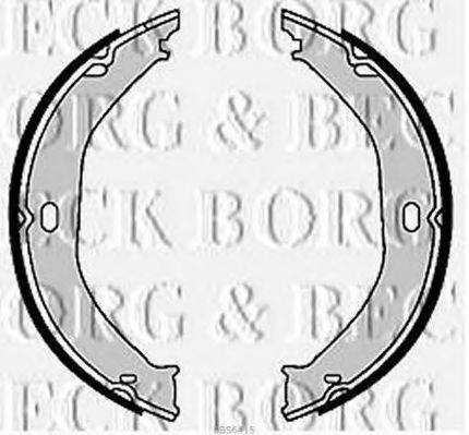 BORG & BECK BBS6415 Комплект гальмівних колодок