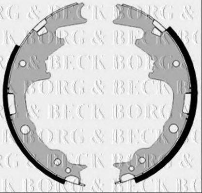 BORG & BECK BBS6472 Комплект гальмівних колодок